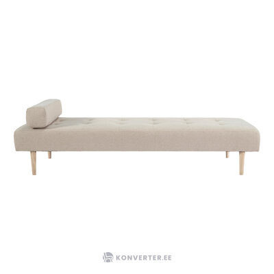Sand-colored daybed with square end pillow (capri)