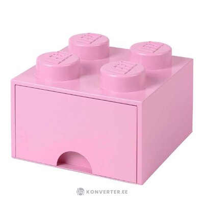 Розовый ящик для игрушек кирпичик четвёрка (яманн) неповреждённый