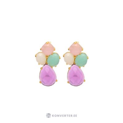 Розово-фиолетовые серьги лана (драгоценный камень) отличаются от оригинала.
