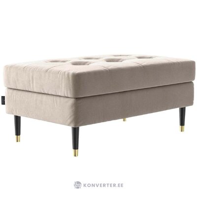 Gray velvet sofa with aldo (bench &amp; berg) beauty flaw