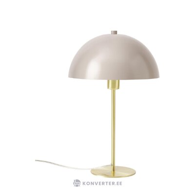 Bēša-zelta galda lampa (matilda) ar skaistuma trūkumu