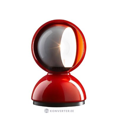 Sarkanā dizaina galda lampa eclis (artemide)