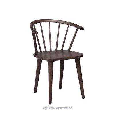 Dark brown solid wood chair Carmen (rw)