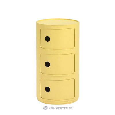 Yellow design nightstand componibili (cartel)