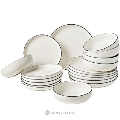 Porcelain dinnerware set 18 pieces (facile)