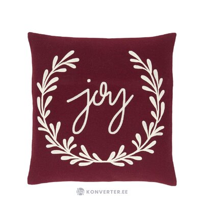 Tamsiai raudonas dekoratyvinis pagalvės užvalkalas (džiaugsmas)