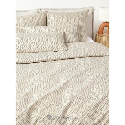 Cotton blanket bag with beige pattern (milano) 220x240