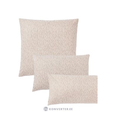 Smėlio spalvos medvilninis pagalvės užvalkalas (vilho) 70x80