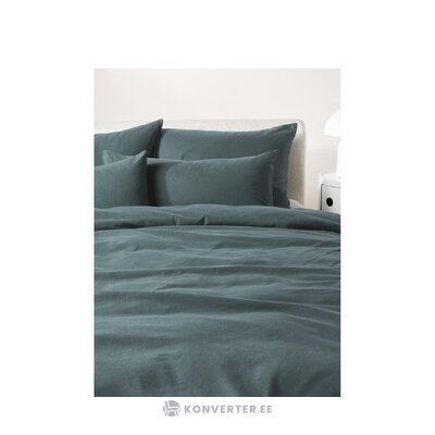 Сумка-одеяло из хлопка синего цвета (биба) 155х220.