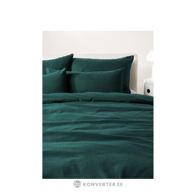 Зеленый хлопковый мешок-одеяло (биба) 155х220.