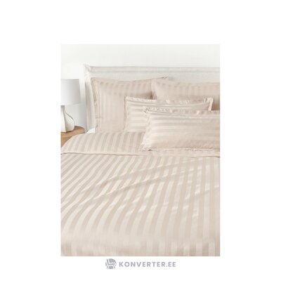Light striped cotton bedding set 2-piece (willa)