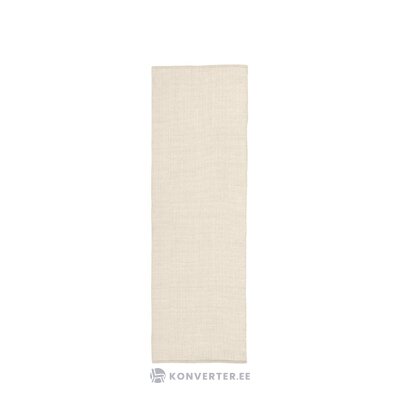 Light beige wool carpet (amaro) 80x250
