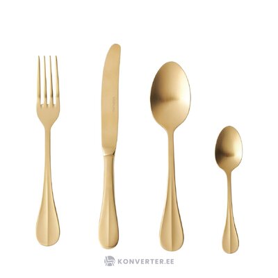 Golden cutlery set 16 pieces (yona)