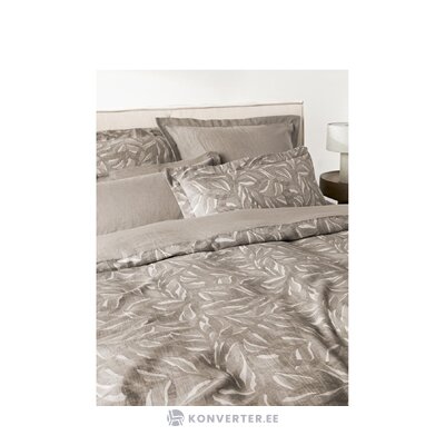 Сумка-одеяло из хлопка и жаккарда серого цвета (амита) 135х200.