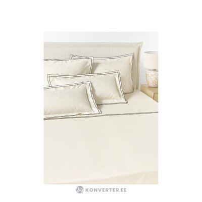 Light beige cotton bed sheet (carlotta) 180x280