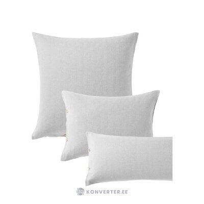 Šviesiai pilkas medvilninis pagalvės užvalkalas (wanda) 70x80