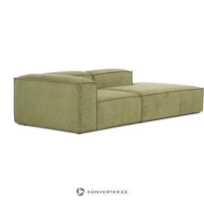 Green modular sofa (flight) intact, sample of the hall