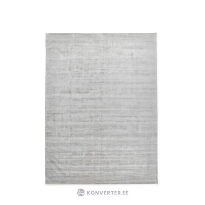 Silver gray hand-woven viscose rug (jane) 300x400 with imperfections.