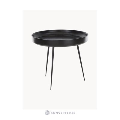 Melna dizaina masīvkoka kafijas galda bļoda (mater)