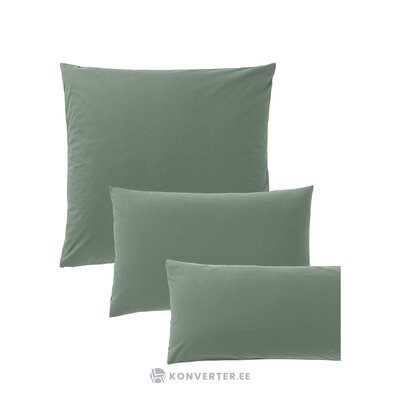 Dark gray cotton pillowcase (elsie) 80x80