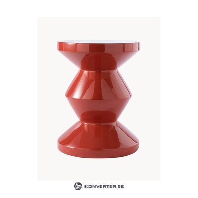 Журнальный столик красный дизайн зигзаг (pols potten)