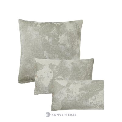 Gray patterned cotton pillowcase (marcella) 40x80