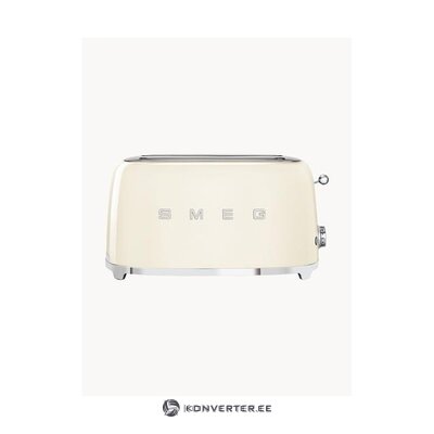 Светло-бежевый тостер в стиле 50-х (smeg)