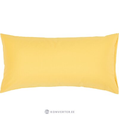 Geltonas medvilninis pagalvės užvalkalas (prestižinis) 40x80