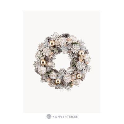 Christmas wreath in silver tones (terry)