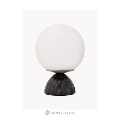 Table lamp with a marble leg (shining pearl)