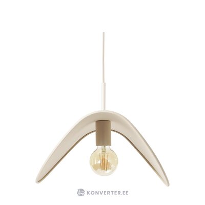 White design pendant light (kenzie) with a beauty flaw