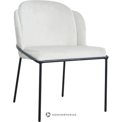 Light gray velvet design chair polly (dom art) whole, in a box