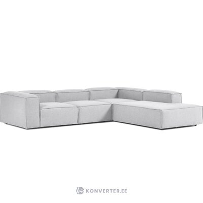 Светло-серый большой модульный диван с пуфиком (Леннон) нетронутый