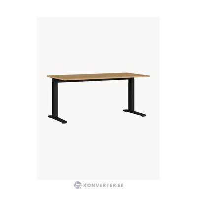 Korkeussäädettävä ruskea-musta kirjoituspöytä futuuri (Saksa) ehjä