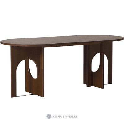 Dark brown design dining table (apollo), intact