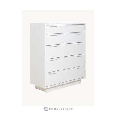 White solid wood chest of drawers space (hkliving) intact