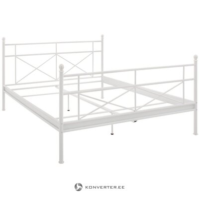 Valkoinen metallinen sänky (thora) (160x200 cm)