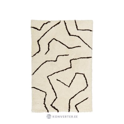 Vaalea beige kuviollinen matto (davin) 120x180 ehjä