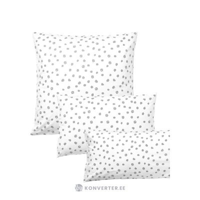 Puuvillainen tyynyliina valkoisella pistekuviolla (jana) 50x70 kokonainen