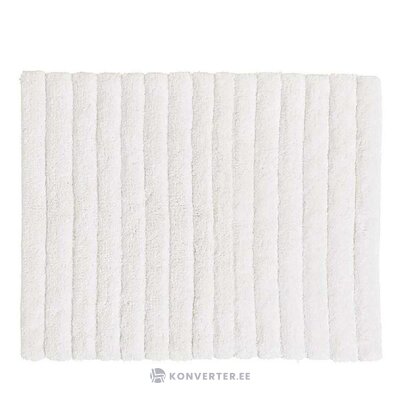 Valkoinen puuvillainen kylpyhuonemattolauta (merihevonen) 50x60 ehjä
