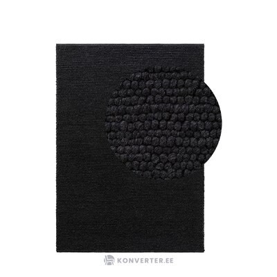 Mustat villamattohelmet (benuta) 160x230