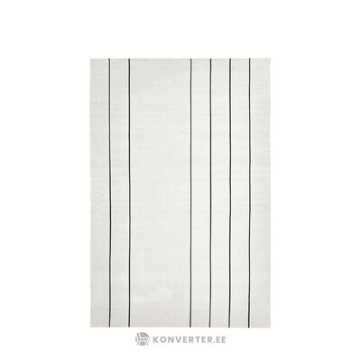 Puuvillamatto vaaleanharmaa-musta kuviolla (david) 200x300