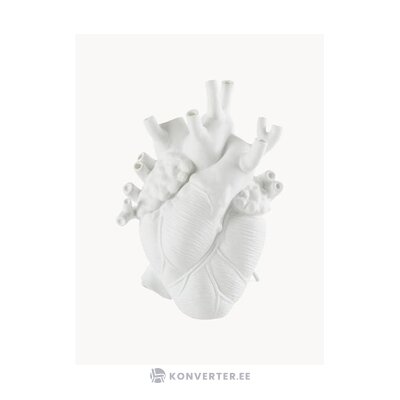 Valkoinen design kukkamaljakko rakkaus (seletti)