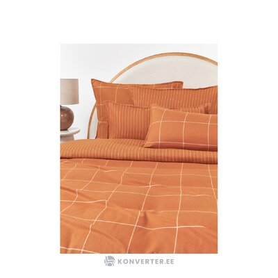 Oranssi neliömäinen puuvillainen peittolaukku (noelle) 220x240