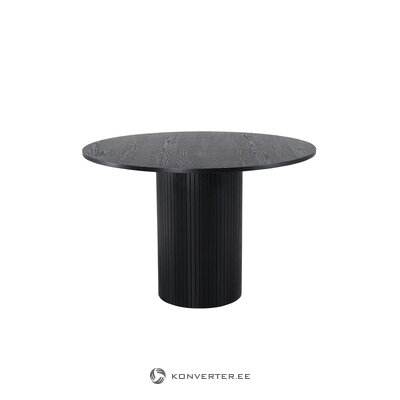 Black Round Dining Table (Bianca) d=110