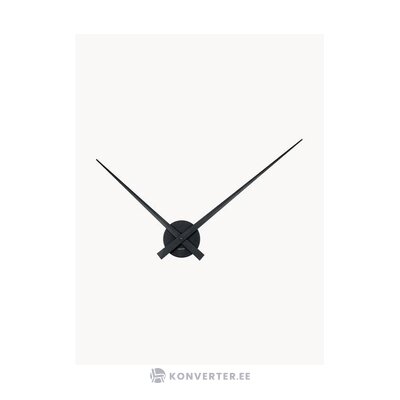 Musta design-seinäkello little big time (karlsson) ehjä