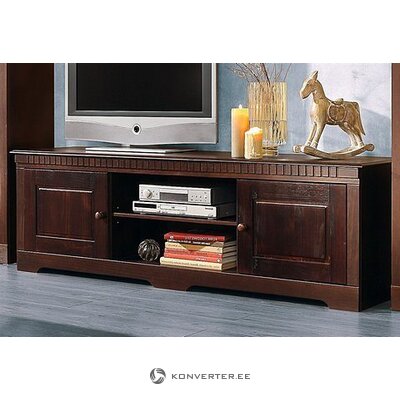 Dark brown solid wood TV cabinet (additional)