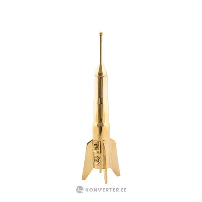 Kultainen design kynttilänjalka raketti (seletti)