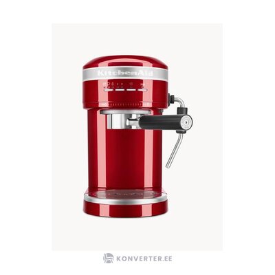 Punainen espressokeitin artisan (keittiöapu)