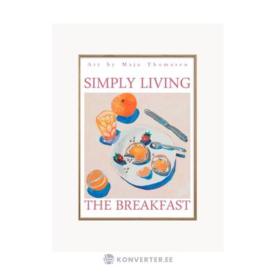 Seinapilt The Breakfast (Poster and Frame) 50x70